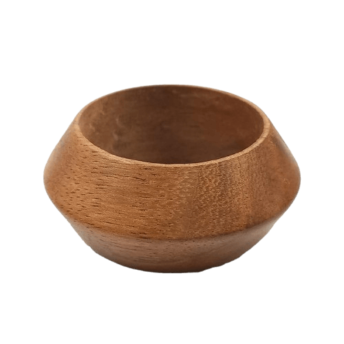 WOOD NAPKIN RING (POLISH) SET OF 4